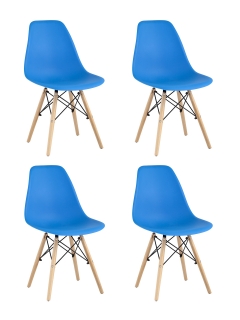 Комплект из четырех стульев Style DSW 4 шт. Циан